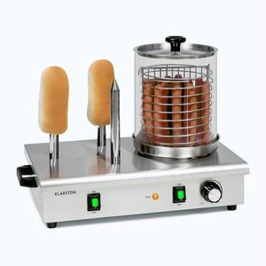 Imagine Klarstein Wurstfabrik 600, aparat pentru preparat Hot Dog, 600 W, 5 litri, 30 - 100 °C, oțel inoxidabil