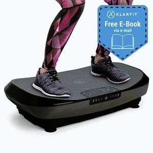 Imagine KLARFIT VIBE 4DX Pro, platformă vibrantă, 300 W, 4 moduri, 4DX TripleMotor, gri, negru