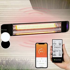 Imagine Blumfeldt Smartwave, încălzitor cu infraroșu, tub de carbon, 2400 W, WiFi, control prin aplicație, negru