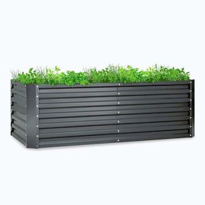 Imagine Blumfeldt High Grow Straight jardiniere înălțată 180 x 60 x 90 cm, 970 l, oțel galvanizat