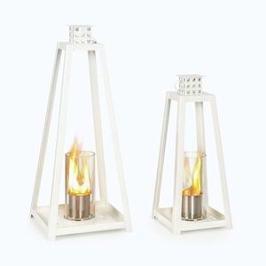 Imagine Blumfeldt Fiamme Triangolo, felinare etanol, set 2 piese, arzator din otel inoxidabil, 0, 3 litri, timp de ardere 4 ore