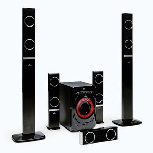 Imagine Auna Areal 825 5.1 Sistem de difuzoare 200 W RMS BT USB SD AUX Telecomandă