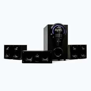 Imagine Auna Areal 525 DG, sistem home cinema 5.1, 125 W RMS, intrare optică, BT, USB, SD, AUX, telecomandă
