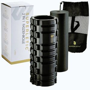 Imagine Capital Sports Tomaj, cilindru pentru masaj, Elite 2 în 1, 33 × 14 × 14 cm, formă stabilă, greutatea: 1 kg