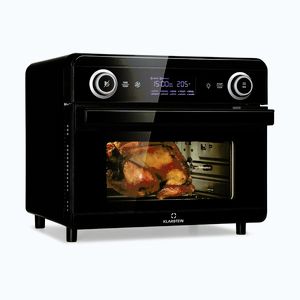 Imagine Klarstein AeroVital Jumbo 3 în 1, Friteuză cu aer cald, prăjitor de pâine, deshidrator, 1550 W, 18 litri