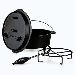 Imagine Klarstein Guernsey, oală premium din fontă, 9.0 oală barbecue, fontă, dimensiunea L/9 qt/9 l