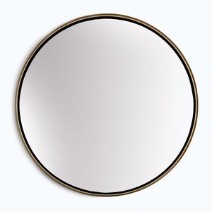 Imagine Casa Chic Fournier Oglindă de perete cu ramă metalică rotundă Ø 80 cm