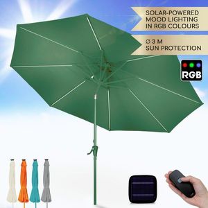 Imagine Blumfeldt Calais, umbrelă de soare, LED, cadru din aluminiu, husă din poliester, protecție UV 50