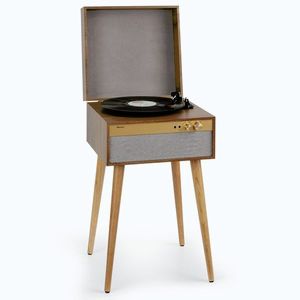 Imagine Auna Berklee TT Case, player gramofon, transmisie prin curea, 33 1/3, 45 și 78 RPM, difuzoare stereo
