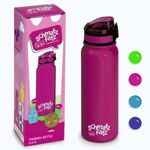 Imagine Klarstein schmatzfatz sticlă izolatoare pentru copii 550 ml oțel inoxidabil | ABS | fără BPA