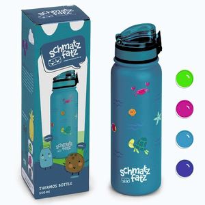 Imagine Klarstein schmatzfatz sticlă izolatoare pentru copii 550 ml oțel inoxidabil | ABS | fără BPA