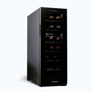 Imagine Klarstein Shiraz 18 Duo, frigider pentru vin, 2 zone, 58 l / 18 sticle, 5-18 / 5-18 °C, control tactil