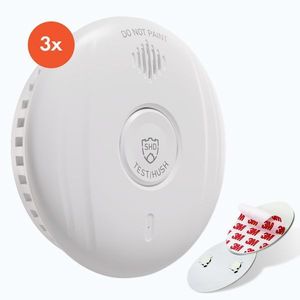 Imagine SHD by oneConcept, detector de fum DOF Pro10, plastic, semnal de avertizare: 85 dB, durata de viață a bateriei 10 ani