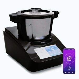 Imagine Klarstein Aria Grande Smart, robot de bucătărie, 1700 W, 4, 7 l, control prin aplicație, atașament pentru abur, display TFT de 7'