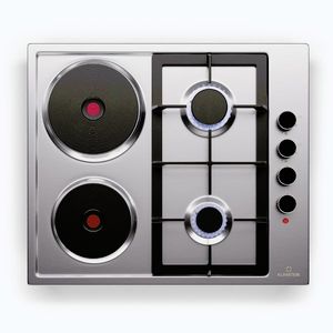 Imagine Klarstein MultiChef 4 plite electrice și pe gaz, 4 zone de gătit, 2 arzătoare pe gaz, 2 plite electrice