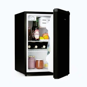 Imagine Klarstein Cool Kid, mini-frigider cu compartiment de congelare de 4 l, 66 l, 41 dB, F, negru