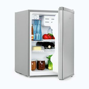 Imagine Klarstein Cool Kid, mini-frigider cu compartiment de congelare de 4 l, 66 l, 41 dB, F, oțel inoxidabil, periat