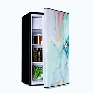 Imagine Klarstein CoolArt, 79L, combinație de frigider cu congelator, EEK E, congelator 9l, ușă de design