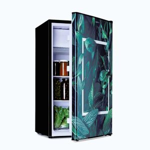 Imagine Klarstein CoolArt, 79L, combinație de frigider cu congelator, EEK E, congelator 9l, ușă de design