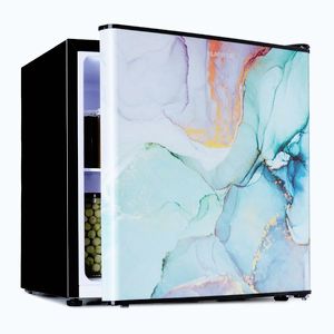 Imagine Klarstein CoolArt, 45L, combinație de frigider, EEK E, congelator 1, 5l, ușă de design