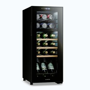 Imagine Klarstein Bovella 18 Duo+, frigider de vin cu două zone, 50l, 18 sticle, ușă de sticlă