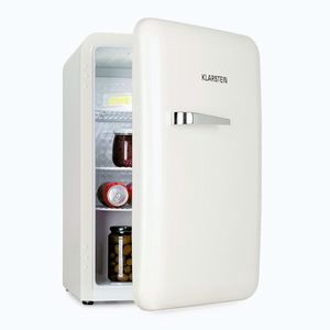 Imagine Klarstein Audrey Retro, frigider, 70 litri, 3 rafturi, 2 compartimente în ușă Iluminare interioară