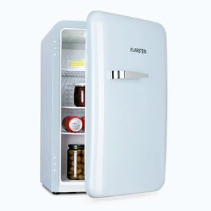 Imagine Klarstein Audrey Retro, frigider, 70 litri, 3 rafturi, 2 compartimente în ușă Iluminare interioară