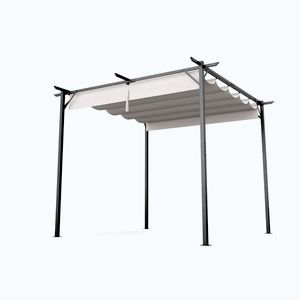 Imagine Blumfeldt Pergolă Pantheon Robust, 3x3 m, oțel vopsit electrostatic, rezistent la intemperii.