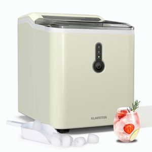 Imagine Klarstein ChillOut Ice Cube Maker, 12 kg/zi, 9 cuburi de gheață în 8 minute, 120 W, rezervor de apă