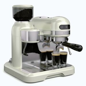 Imagine Klarstein Espressor Bella, Vintage, râșniță, 20 bari, spumator de lapte, 2 cești| 1550 W