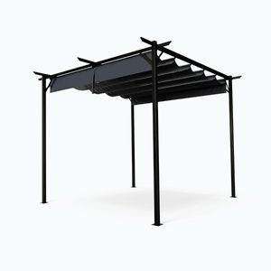 Imagine Blumfeldt Pergolă Pantheon Robust, 3x3 m, oțel vopsit electrostatic, rezistent la intemperii.