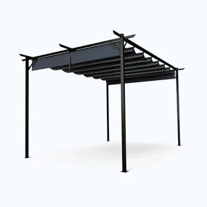 Imagine Blumfeldt Pantheon Robust Pergola, 3x4 m oțel vopsit electrostatic, rezistent la intemperii.