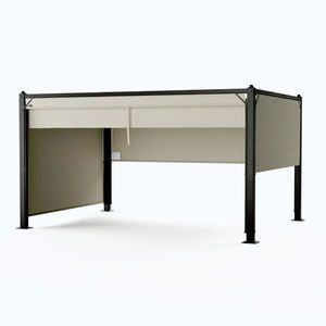 Imagine Blumfeldt Altan Pantheon Cortina 3x4 m, rezistent la intemperii, aluminiu, vopsea pulbere, jaluzele