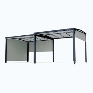 Imagine Blumfeldt Pantheon Cortina Solid Sky Extinde foișor de grădină 3x6, rezistent la intemperii, extensibil