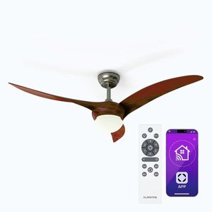 Imagine Klarstein Monteverde ventilator de tavan cu lumină reglabilă