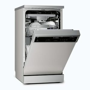 Imagine Klarstein Verosteel mașină de spălat vase independentă | Minimalistă, compactă, elegantă | EEC B | 45 cm
