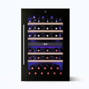 Imagine Klarstein Illuminosa vitrină frigorifică încorporabilă pentru vin | Dualzone | Protecție UV | 143 litri | 57 sticle | 60 cm