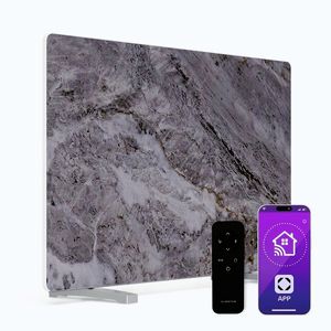 Imagine Klarstein MarmoHeat panou cu infraroșu | 600 W | 5 - 9 m² | Design marmură | 70 cm x 100 cm