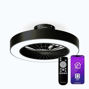 Imagine Klarstein ZenBreeze ventilator de tavan inteligent cu lumină | 48 cm | 16 W | Silențios | LED | Acrilic