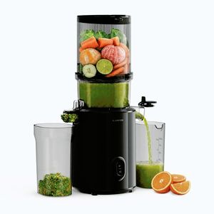 Imagine Klarstein Storcător Wavyn cu presare la rece | 300 W | Funcție de inversare a sensului de rotație | Puternic | Orificiu de alimentare cu lățimea de 130 mm