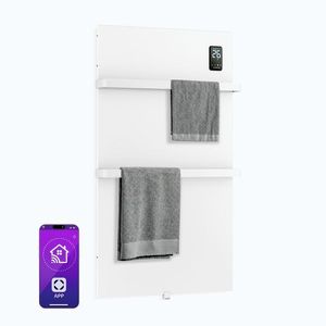 Imagine Klarstein Panou infraroșu BathRadiant Smart | 600 W | 10 m² | Comandă tactilă și asistent vocal
