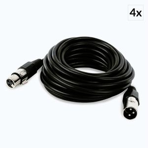 Imagine Electronic-Star Cabluri din față Etapa XLR Set de 4 6m de sex masculin la feminin