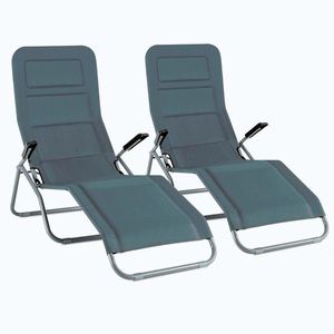 Imagine Blumfeldt Vitello NOBLE GREY, set de 2 buc., șezlong, gri