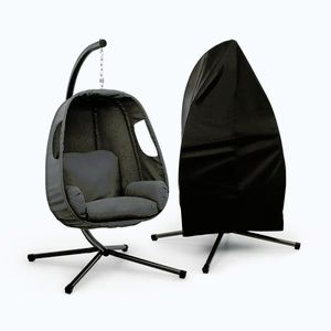 Imagine Blumfeldt Bella Donna, scaun suspendat, set de protecție împotriva ploii, gri închis