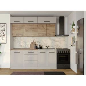 Imagine Set Mobila Bucatarie Linea 200 Casmir / Stejar C24