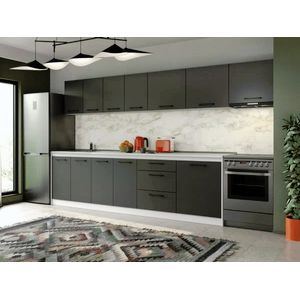 Imagine Set Mobila Bucatarie Mina Grafit 340 Gri Antracit C164