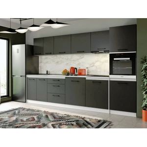 Imagine Set Mobila Bucatarie Mina Grafit 320 Gri Antracit C162