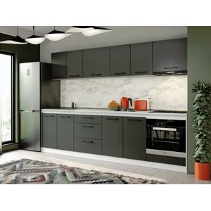 Imagine Set Mobila Bucatarie Mina Grafit 280 Gri Antracit C160