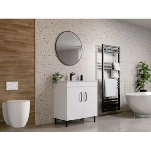 Imagine Set Masca Baie + Chiuveta 800 + Oglinda Rotunda Albio