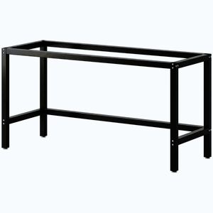 Imagine HOMCOM Cadru Picioare pentru Masă din Oțel, Structură Monobloc, Stil Industrial, Capacitate 250 kg, 150x50x81.5 cm, Negru | Aosom Romania
